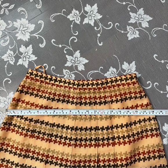 Vintage 60s Hudson’s Bay Company Houndstooth Pleated Skirt - Picture 8 of 12